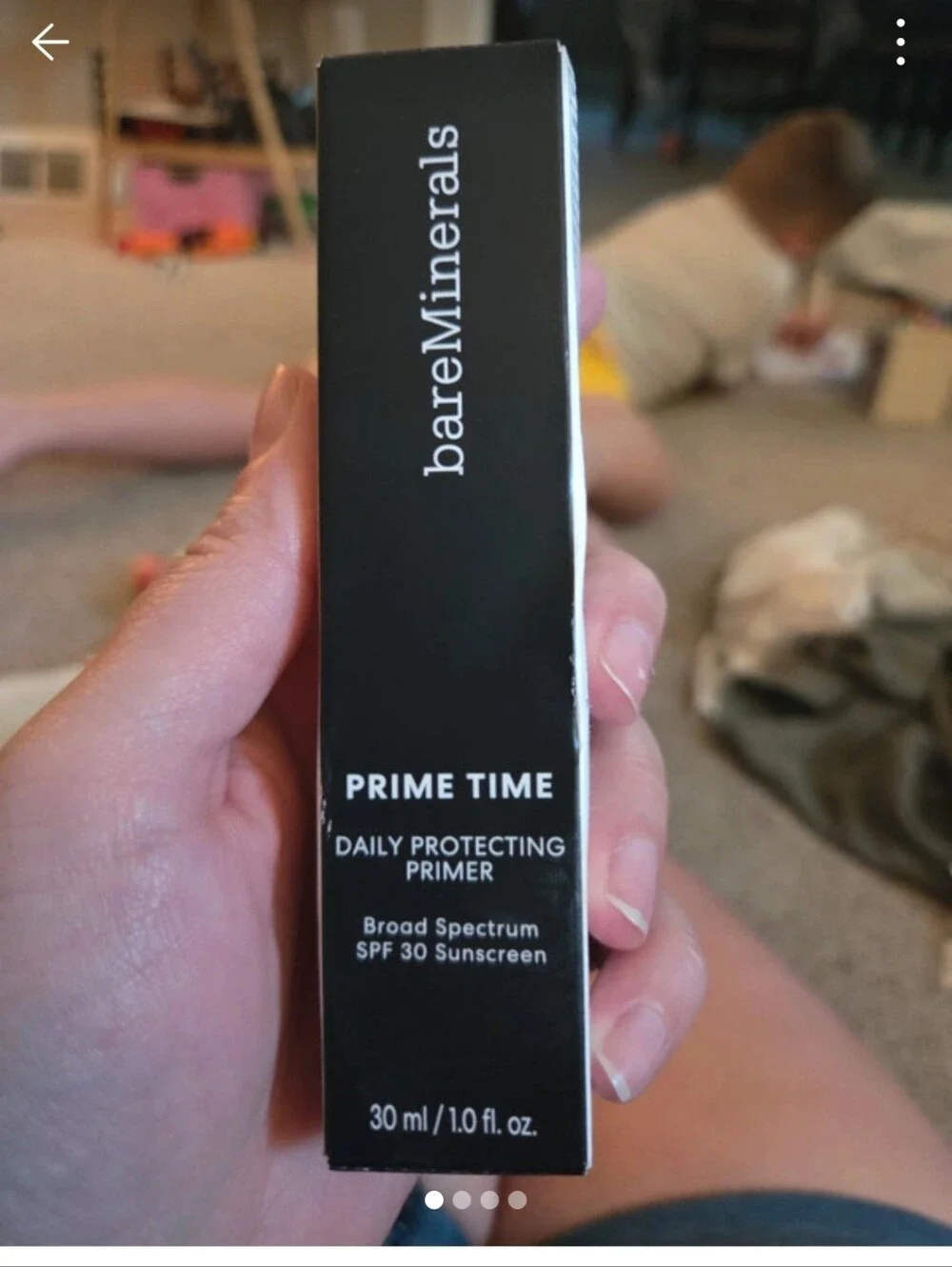 bareMinerals Primer - White and Silver Box